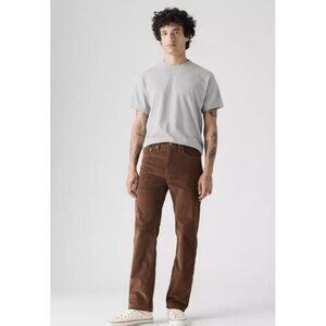 Levi's 505 Regular Fit Corduroy Pants Men's Size 38x32 Mid Rise Teak Brown